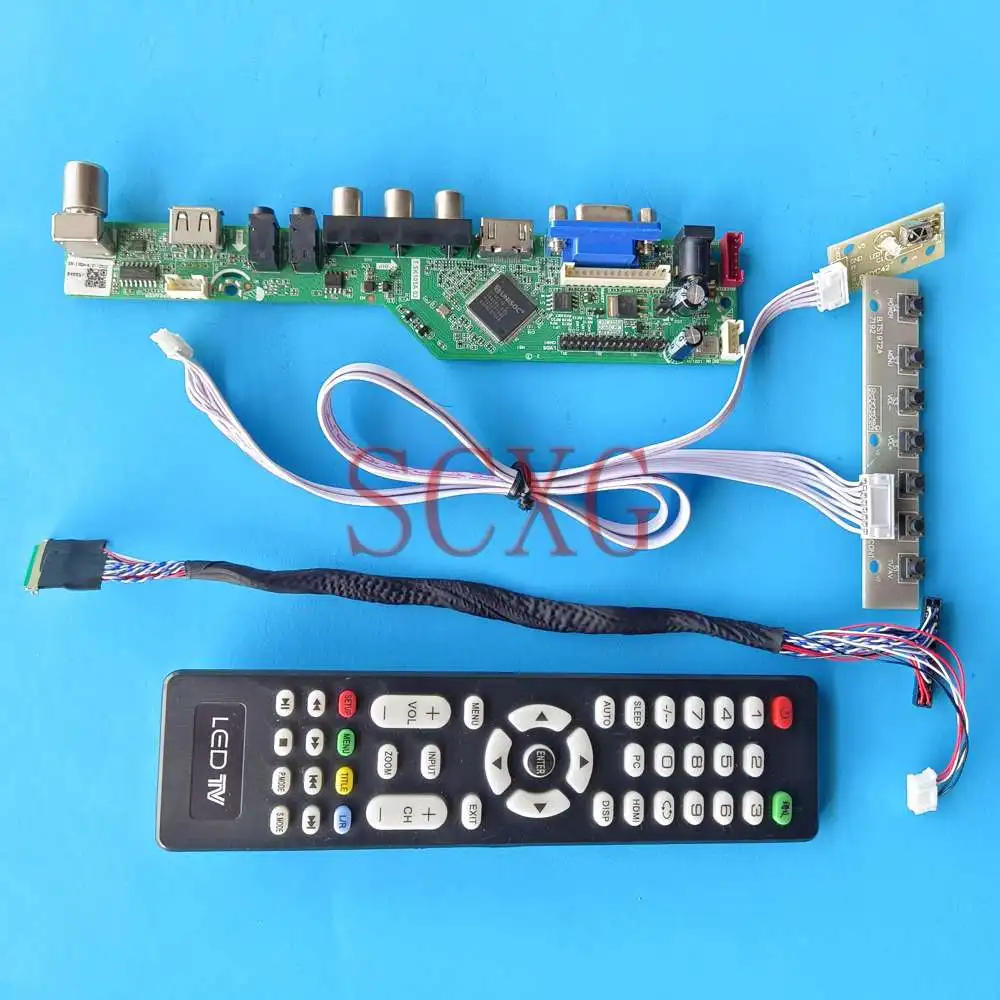 

Kit For B156XW02 V2 HW4A Controller Driver Board Display 15.6" LVDS 40 Pin HDMI-Compatible VGA AV USB 1366 768 TV Analog Signal