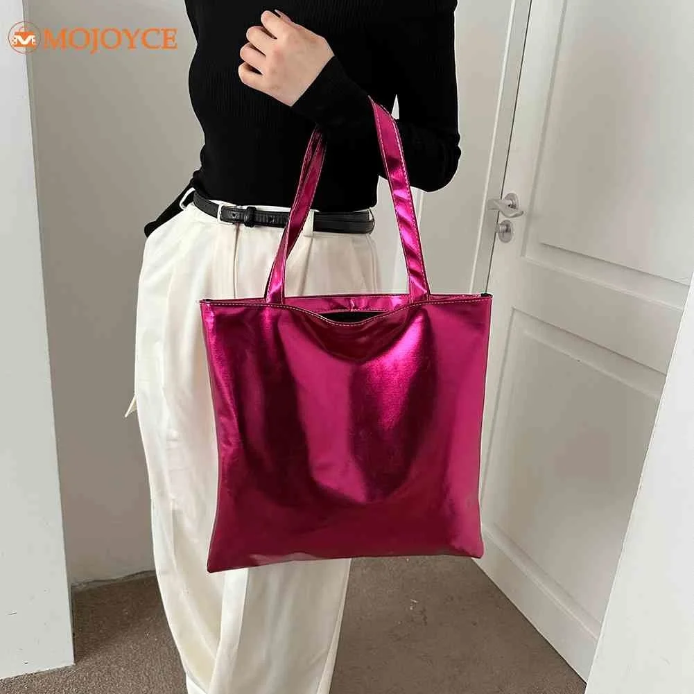 

Однотонная сумка из искусственной кожи для покупок, роскошная дизайнерская сумочка, женская сумка-тоут для подмышек, блестящие женские сумки-кошельки для женщин