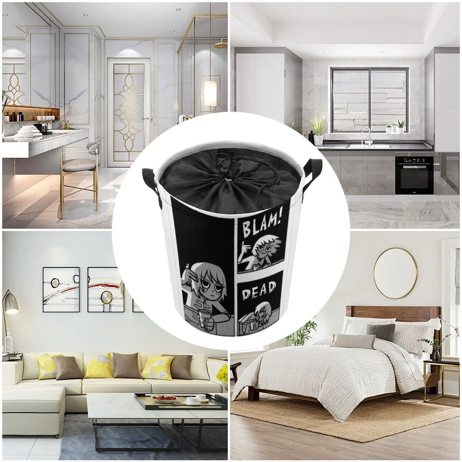 Корзина для грязного кармана белья многофункциональная