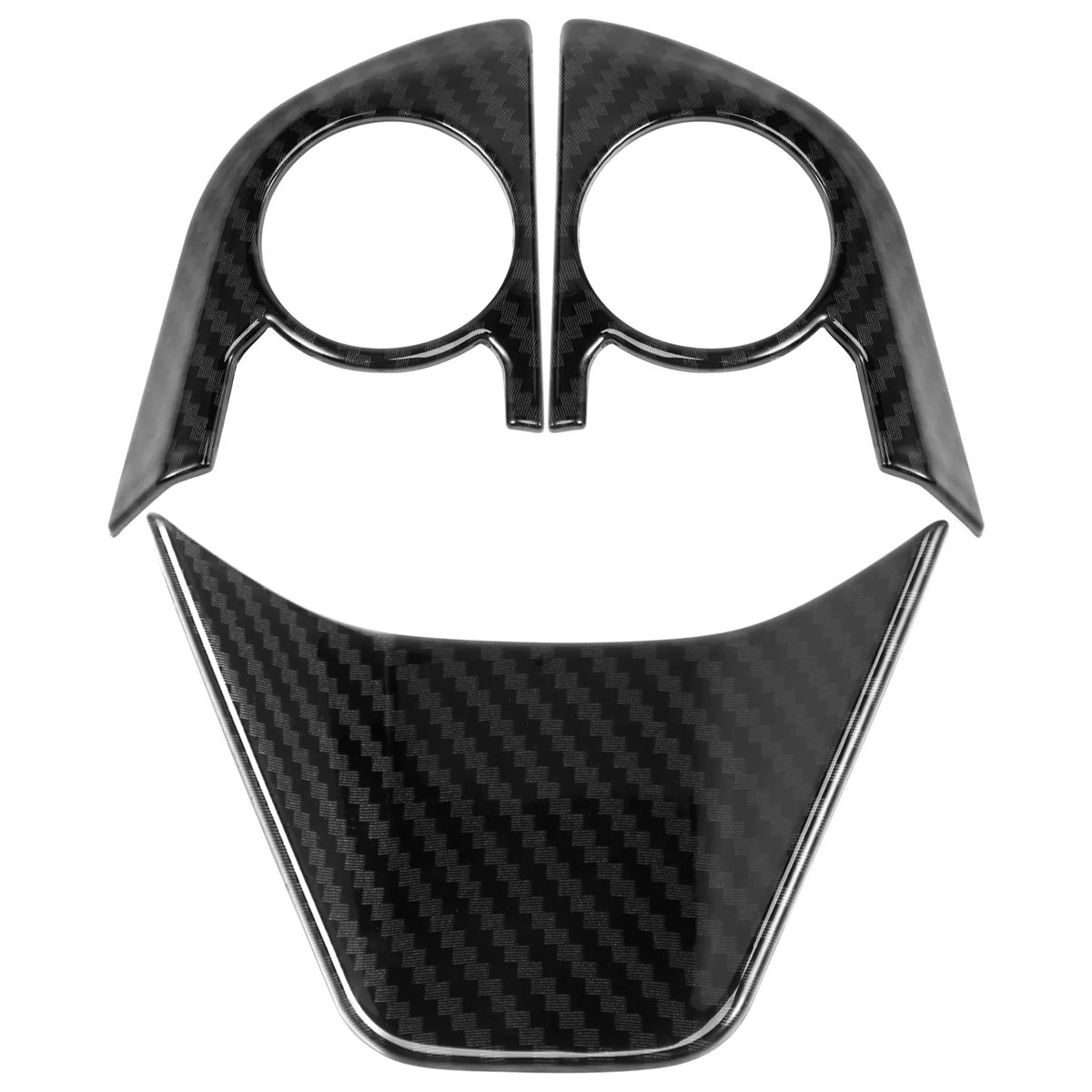 

3PCS Steering Wheel Button Decorative Cover for 2018 2019 8Th Multimedia