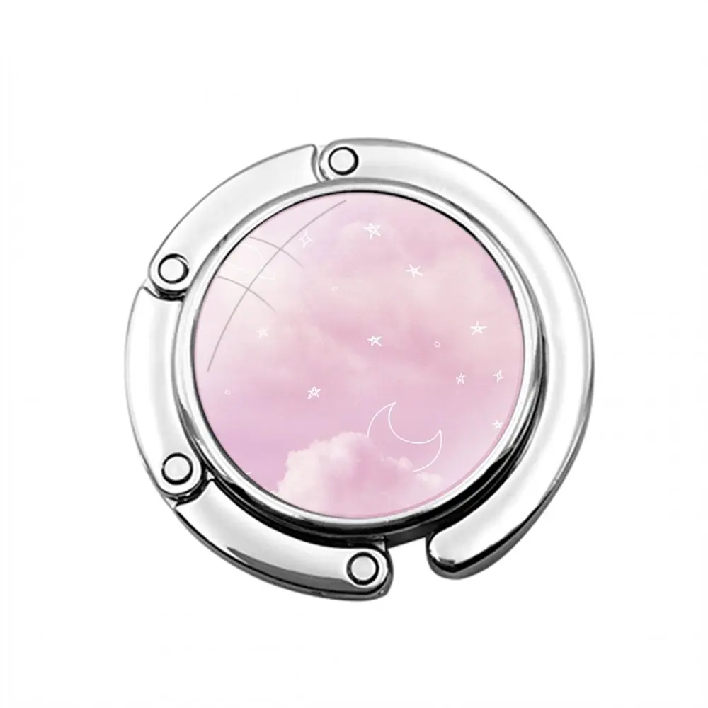 Милый искусственный складной кошелек с рисунком облаков крючок для женского