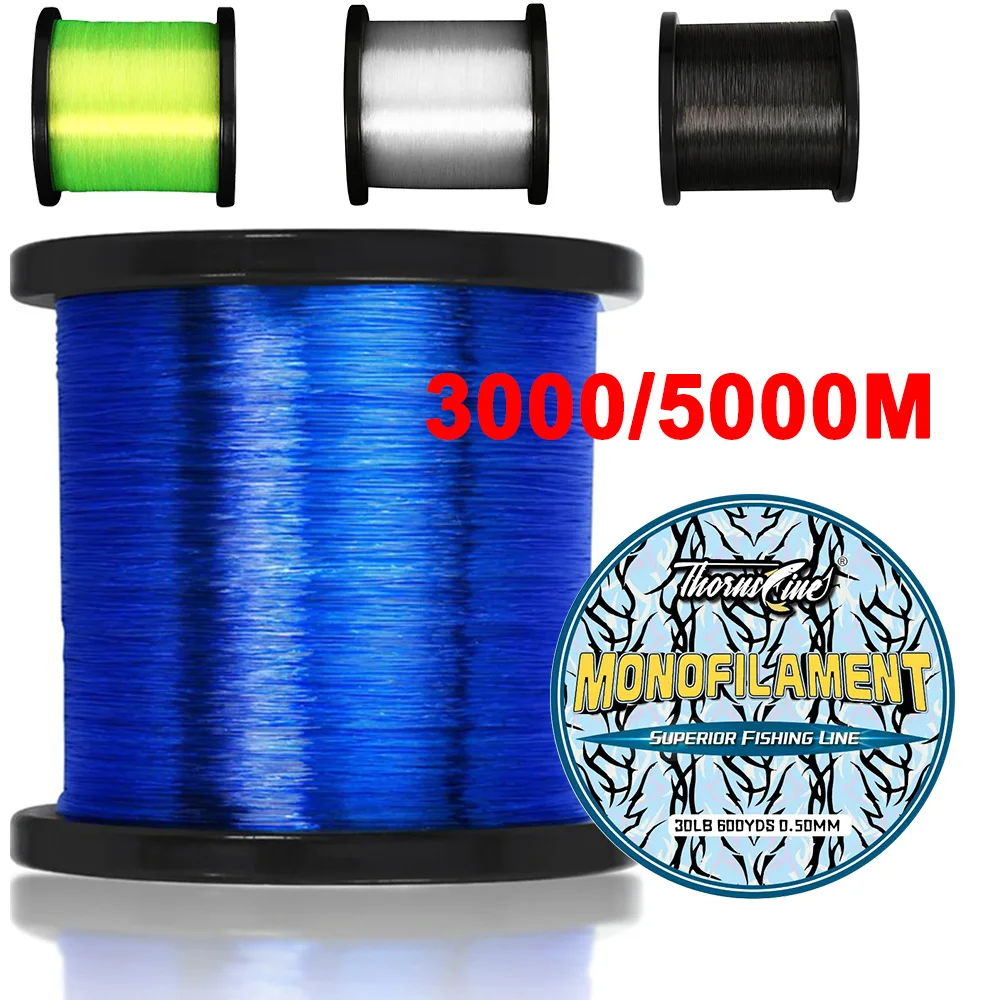 

THORNSLINE 1000M Nylon Fishing Line 3000M Super Strong Nylon 6-35LB Monofilament Fishing Line Carp Fishing From Japan pesca