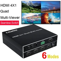 hdmi 4x1 quad multi viewer seamless switcher screen real time switch multi viewer 1080p picture splitter divider video converter