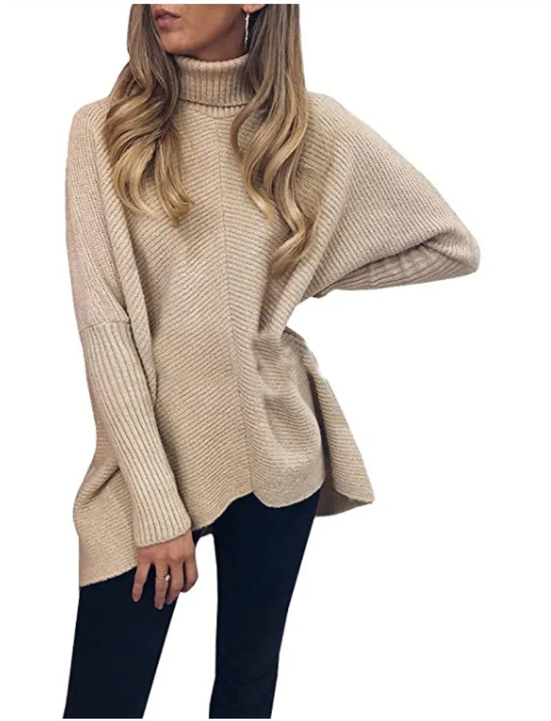 

2022 winter new loose pullover knitted sweater maternity sweater GRAY22