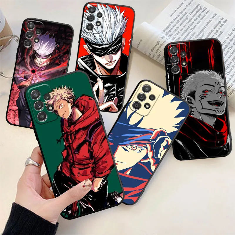 

Phone Case For Samsung Galaxy A53 A52 A70 A71 5G A73 NOTE 8 9 10 A22 LITE PLUS 20 ULTRA M52 M31 Jujutsu Kaisen Anime TPU Cover