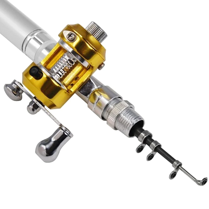 Металлическая барабанная катушка маленькая ручка для ног Удочка специальная