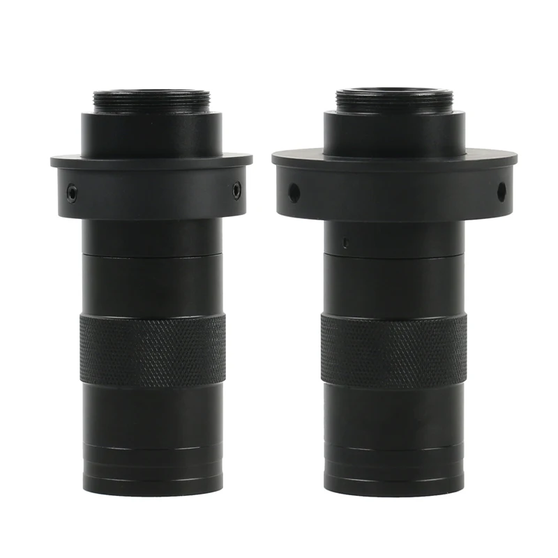 

100X Upgrade 130X Adjustable Zoom C Mount Lens Industrial Monocular Video Microscope Camera Lens For 25mm HDMI USB VGA Camera