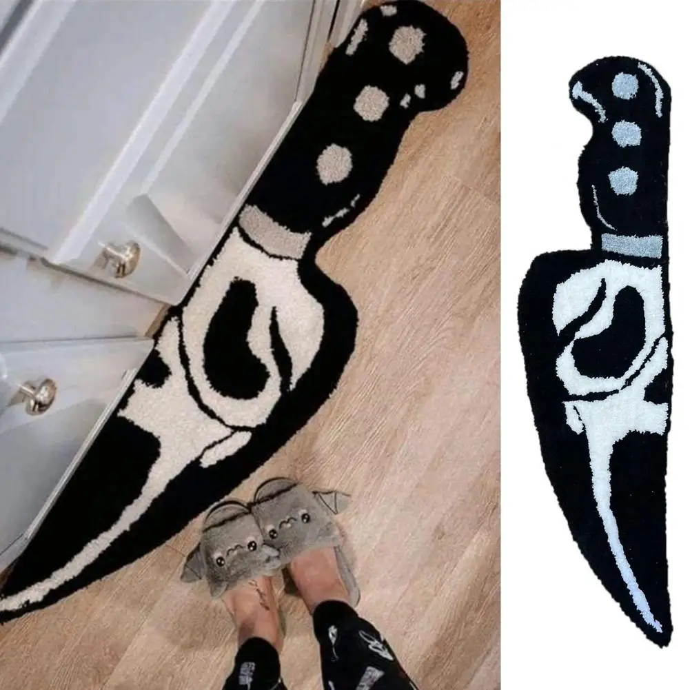 

Practical Floor Rug All-matched Floor Carpet Shaggy Horror Figure Rug Bed Front Floor Mat Decoration Decorative