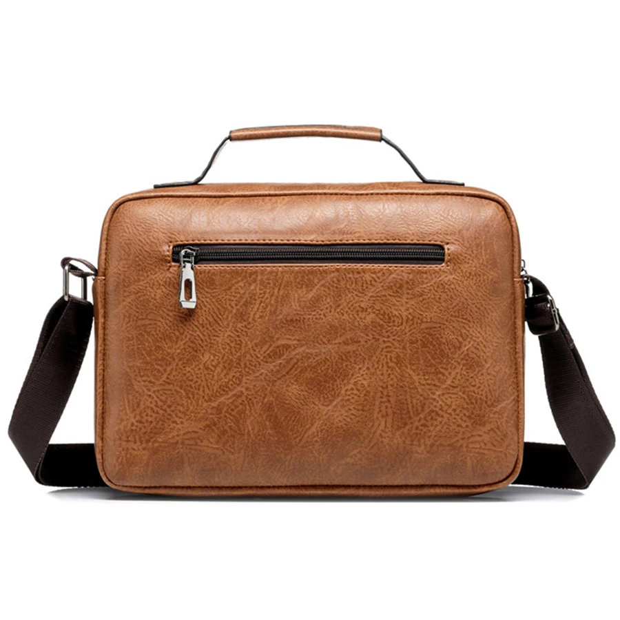 PU Leather Bag Men's Handbag Vintage Messenger Bag Men Shoulder Bags Male Briefcase Bag Casual tote bag Handbags for men