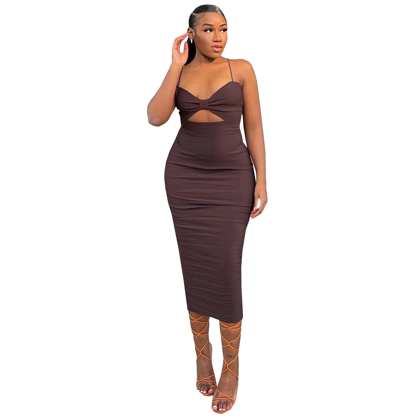 

Элегантные женские платья Zoctuo Y2k, новое модное летнее платье, соблазнительные однотонные платья, одежда для женщин и девушек, одежда для вечевечерние и клубов