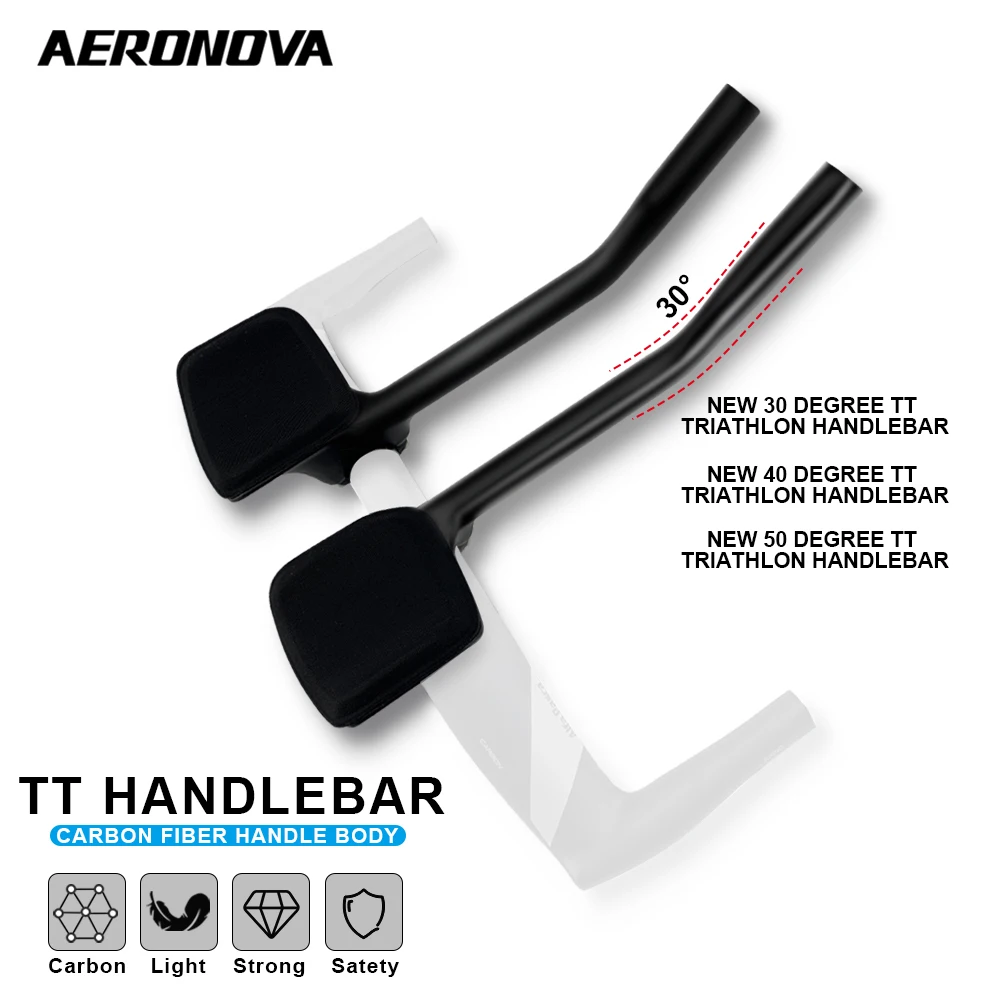 

AERONOVA Bicycle Carbon Road Rest TT Handlebar 31.8mm angle 40° Race Bike handlebar extender bars Triathlon Handles for bicycle