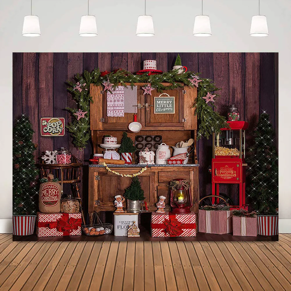 

Фон для фотосъемки в стиле ретро с изображением деревянных тыкв и клена