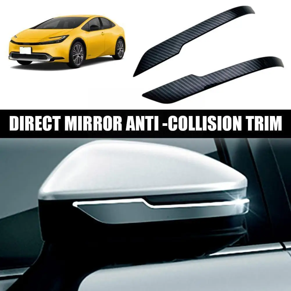 

for Toyota Prius 60 Series 2023 Rearview Side Mirror Cover Cap Trim Reversing Mirror Anti-collision Strip Accesso Y6E2