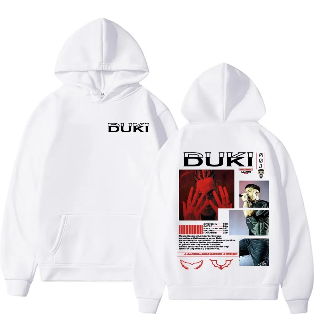 Рэпер Duki Ameri A.D.A Tour Album Толстовка Harajuku Хип-хоп Панк Пуловер с капюшоном Мужская