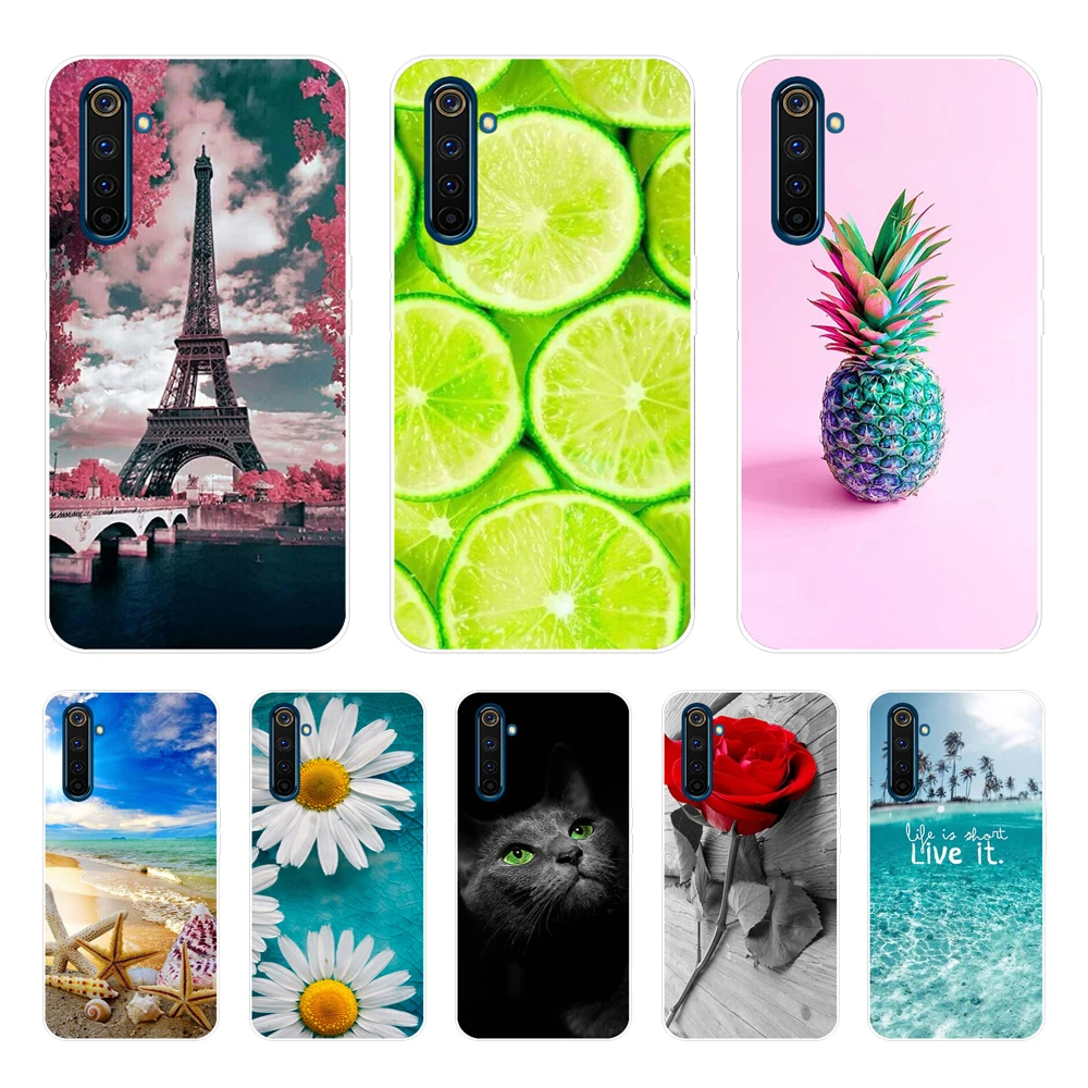 Чехол для Realme 6 Чехол Realme 6 Pro Чехол Realmi 6s 6i Чехол Мягкий Силиконовый ТПУ чехол-накладка для телефона OPPO Realme6 6Pro Realme6Pro 6i чехол
