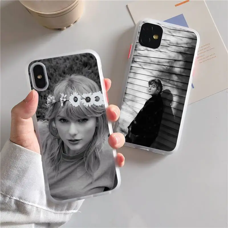 

Taylor Folklore Singer Swifts Phone Case For iphone 13 12 11 xr xs x 7 8 pro max Plain Soft TPU Silicone Clear Case Cover
