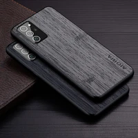 funda bamboo wood pattern case for samsung galaxy note 20 10 9 8 ultra plus lite anti knock luxury phone protective cover coque