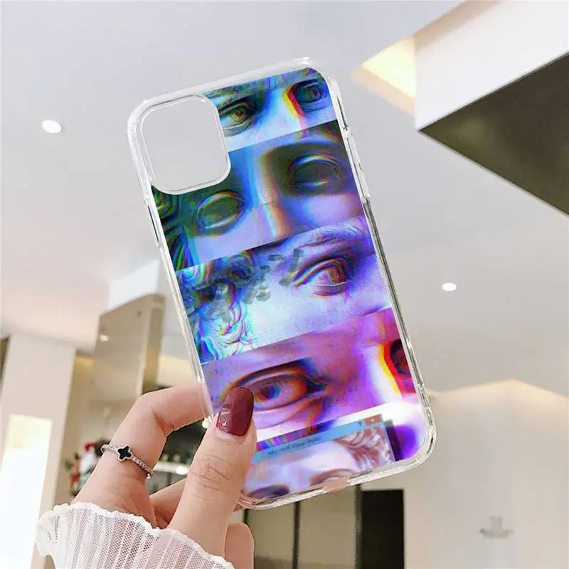 Итальянский чехол с Леонардо да Винчи для Iphone 11 12 13 Pro Max 6s 7 8 Plus X Xr Xs Se2020 прозрачный