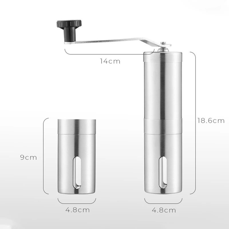 1 шт. ручная кофемолка мини ручные кофемолки для перца из нержавеющей стали