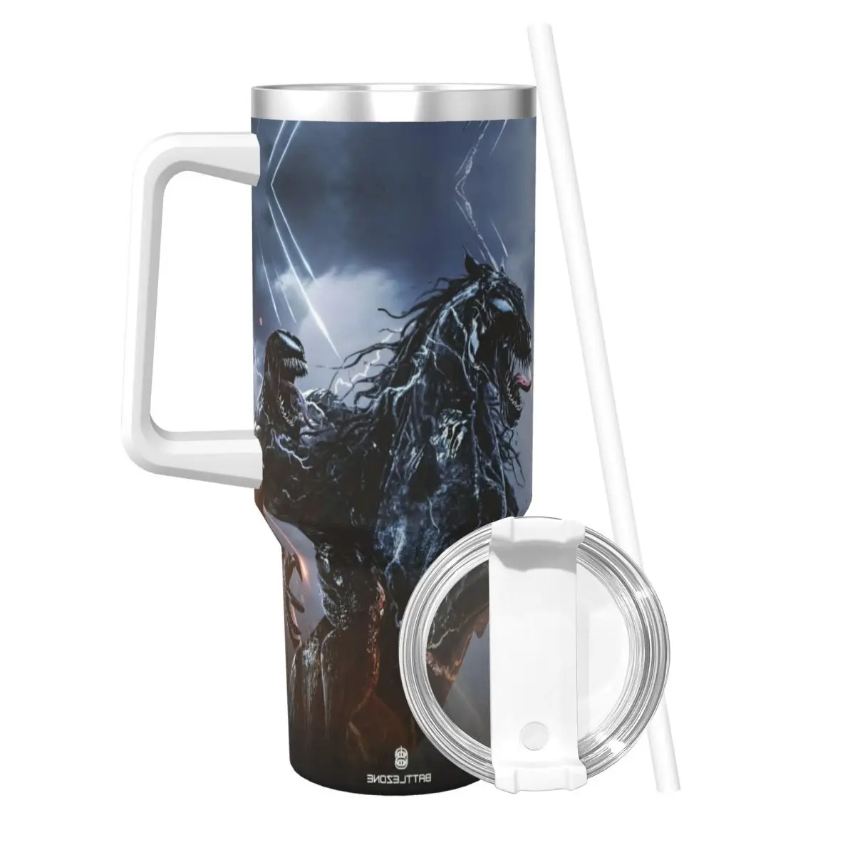 VENOM THE LAST DANCE Стакан из нержавеющей стали Кемпинговая кофейная кружка с соломинкой