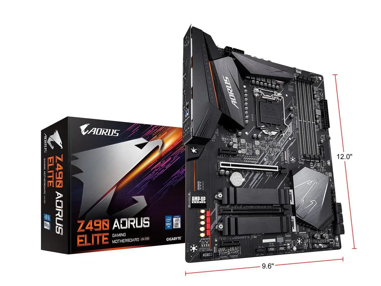 

GIGABYTE Z490 AORUS ELITE LGA 1200 Intel Z490 ATX Motherboard with Dual M.2, SATA 6Gb/s, USB 3.2 Gen 2, 2.5 GbE LAN