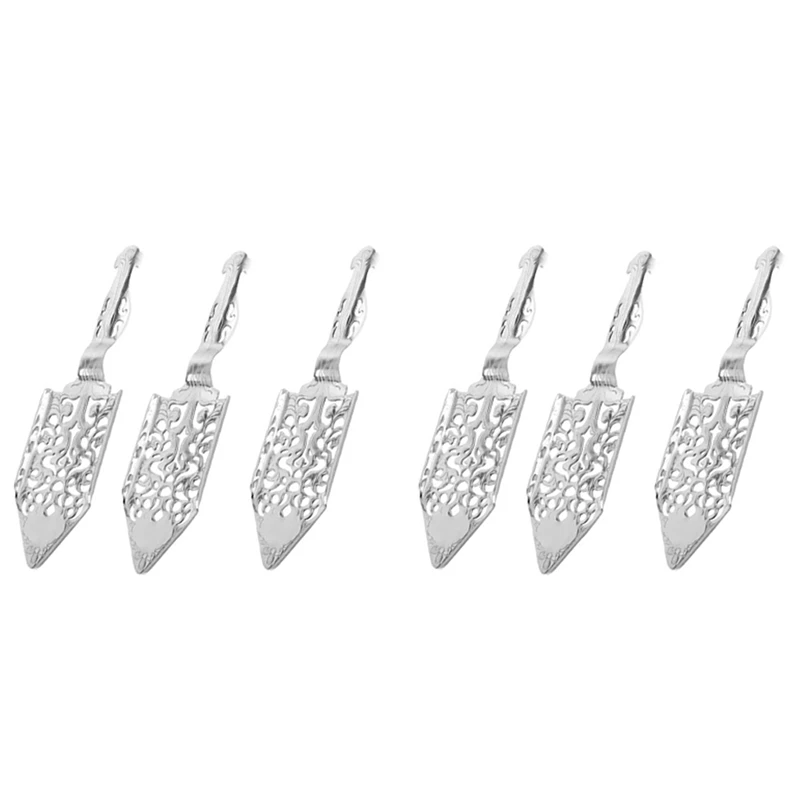 

6 Pieces Stainless Steel Absinthe Spoons Portable Drinking Filter Spoon Cocktail Shaker Drinking Colander