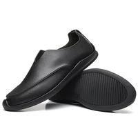 mens summer new brand fashion second cowhide casual shoes male soft sole lightweight loafers slip on comfy leisure driving shoe