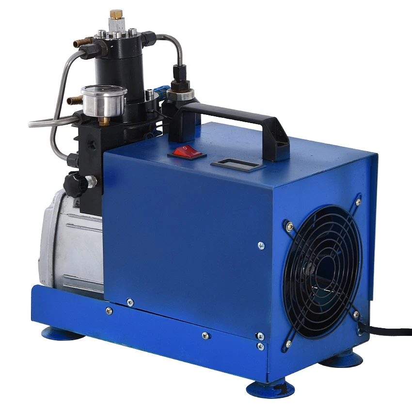 

30Mpa High Pressure Air Pump Electric Mini Air Compressor Water Cooled Air Pump With Oil-water Separator 220V 1800W 2800r/min