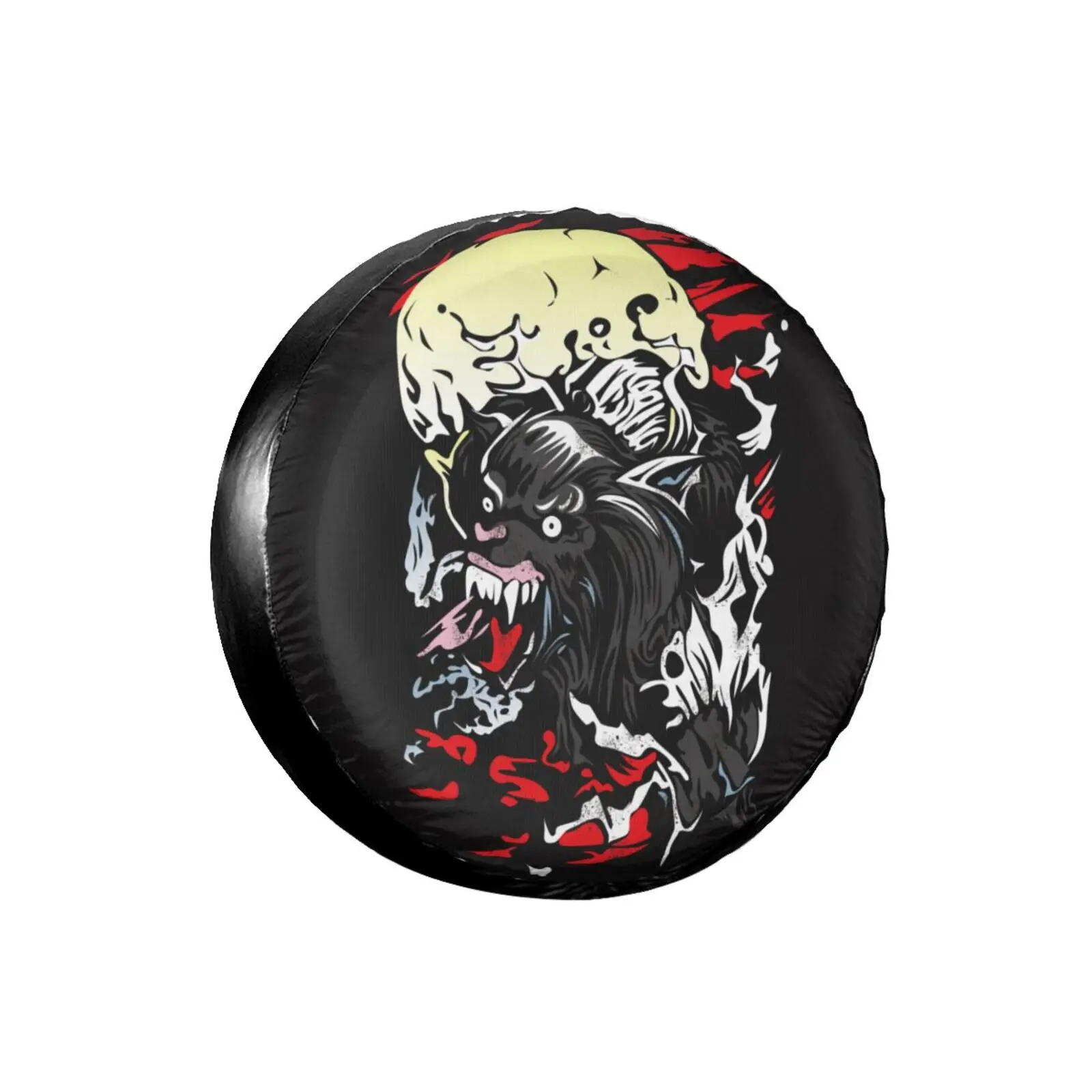 

Wolf,3D Printed Wolf Spare Tire Cover Waterproof Dust-Proof UV Sun Wheel Tire Cover Fit For Jeep,Trailer