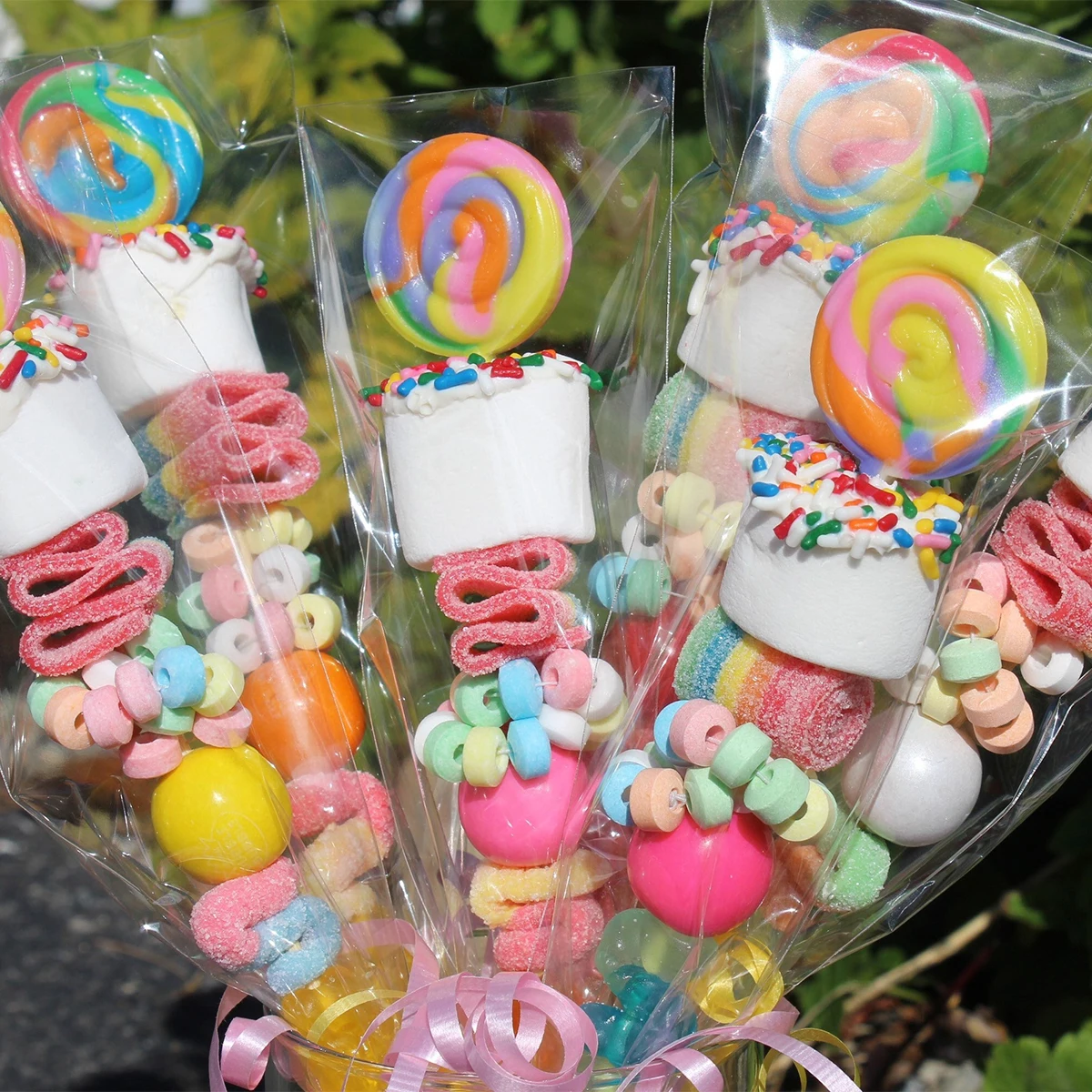 50 шт. прозрачные квадратные пакеты для конфет