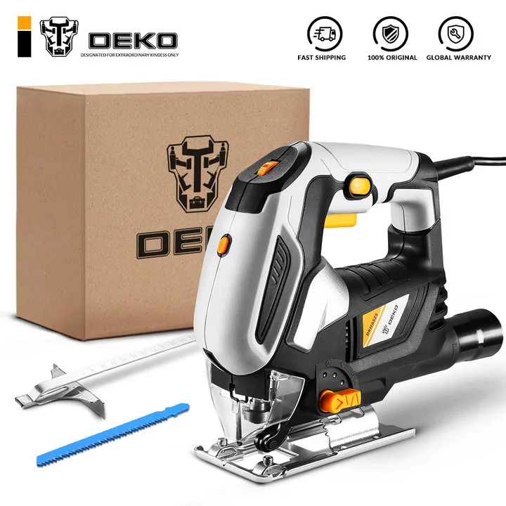 

DEKO DKJS65Z5 Jig Saw for Home DIY Variable Speed Electric Saw for Woodworking Jigsaw Small Size Power Tools