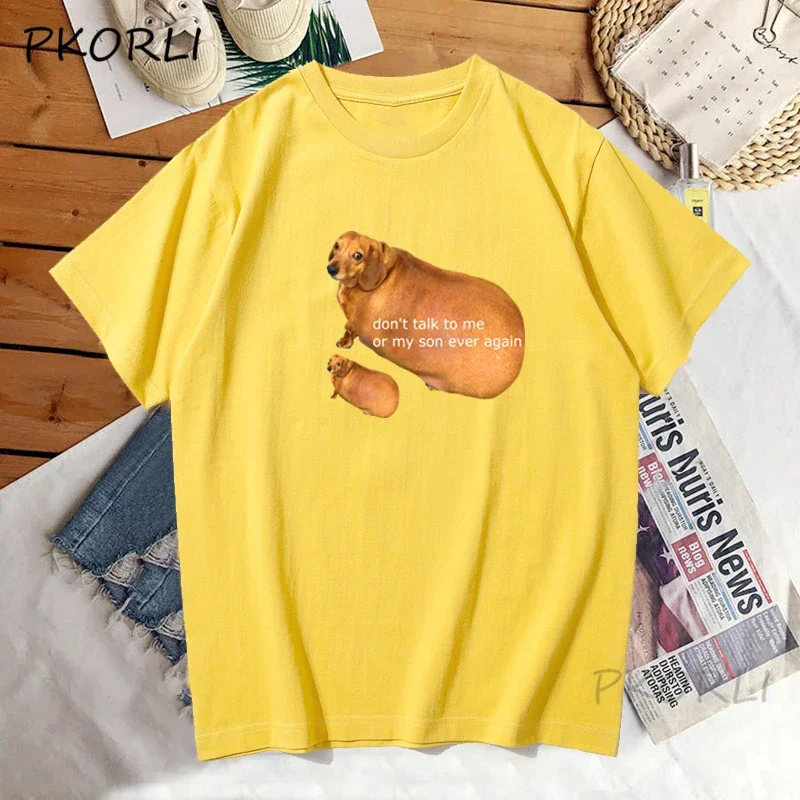 Футболка женская хлопковая с забавным графическим принтом и коротким рукавом