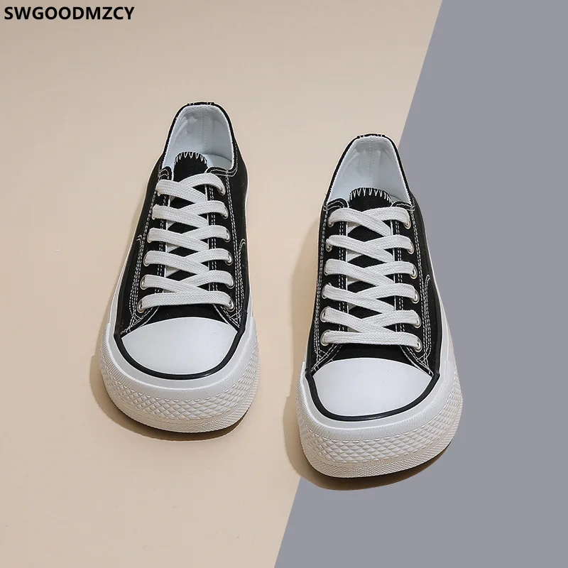Женские холщовые кроссовки на платформе Вулканизированная подошва повседневные