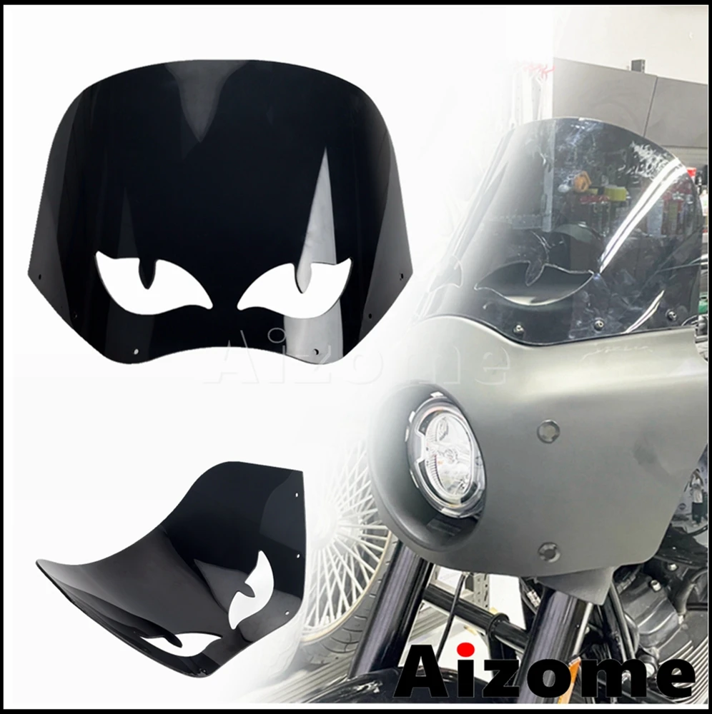 

Мотоциклетная маска-дефлектор на лобовое стекло 12 дюймов для Harley Sportster Dyna Wide Glide Softail Low Rider S Street Bob 1986-2021