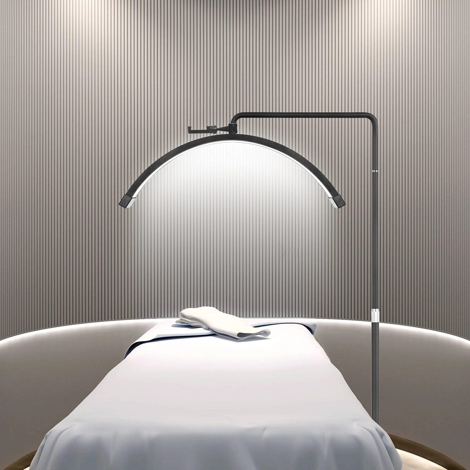 Fosoto модная дуговая лампа для фотосъемки светодиодная в форме полумесяца видео