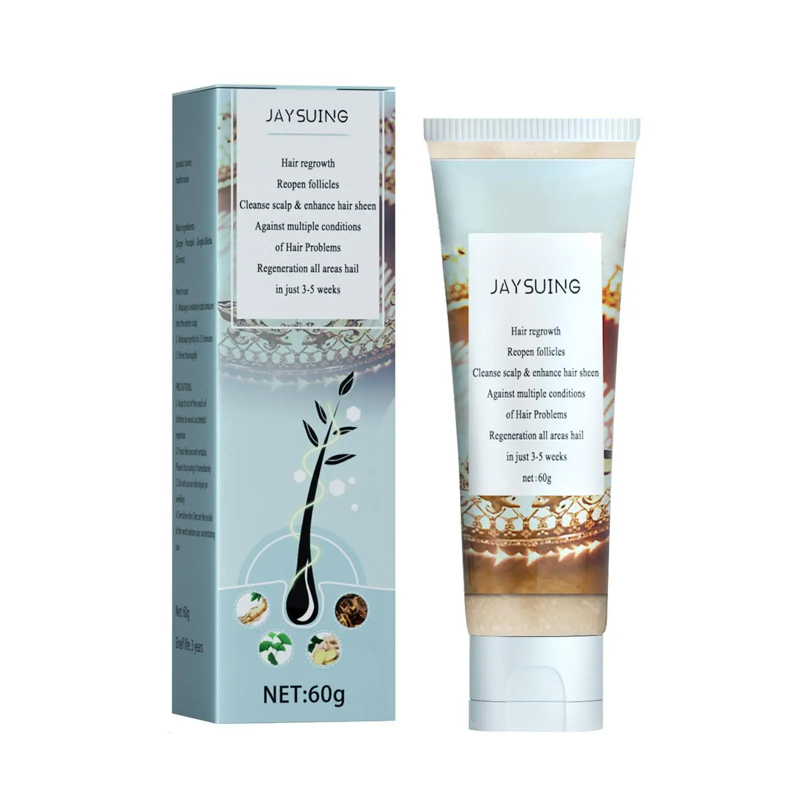 

Hair Growth Scalp Scrub Scream Anti-Dandruff Itch Deep Cleaning Oil-Control Anti-Lost Treatment Hair Growth Products