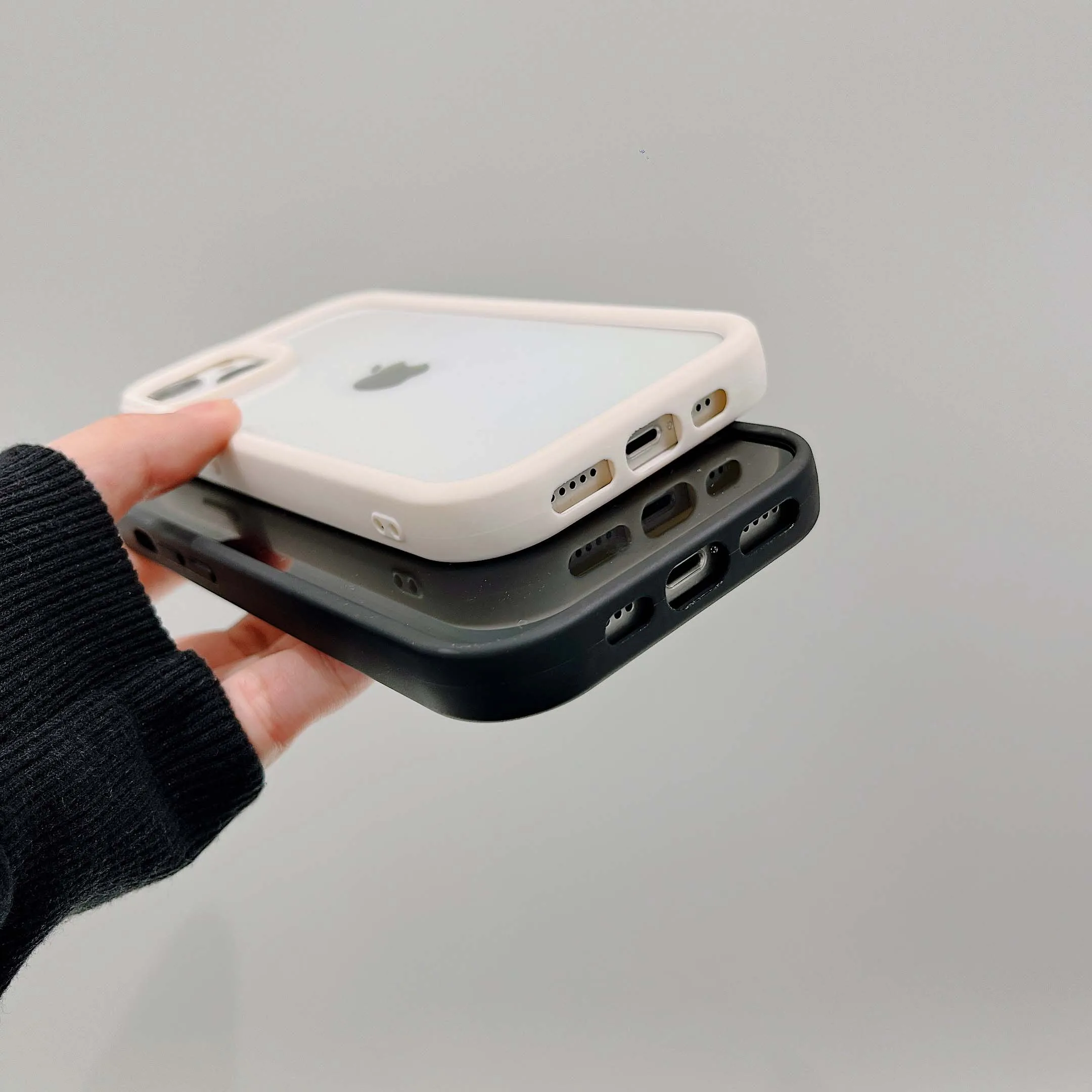 2024 Джейн ударопрочный 2 в 1 ins Красный Оранжевый Черный Классический чехол для