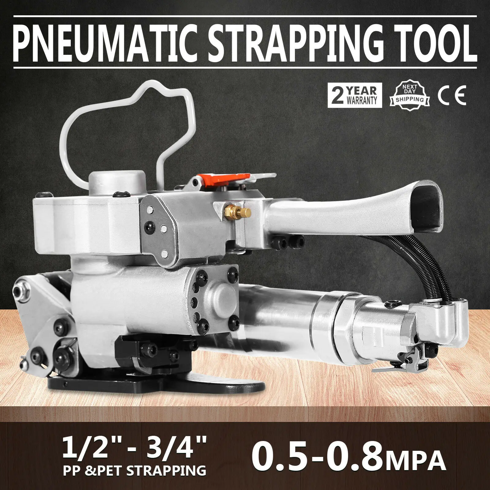

Pneumatic Strapping Tool Handheld Band Strapper Pet/Pp Banding Strap 19mm