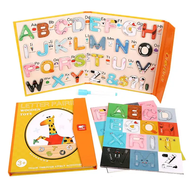 

Children Magnetic Puzzle Busy Book Learning Toys Education Cognitive Matching Games Quiet Book Drawing Writing Skills Math