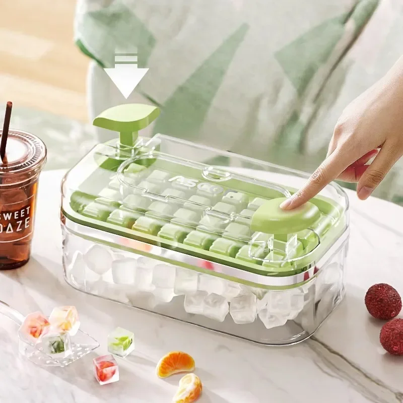 Силиконовый лоток для льда домашнего использования пресс-форма хранения кубиков
