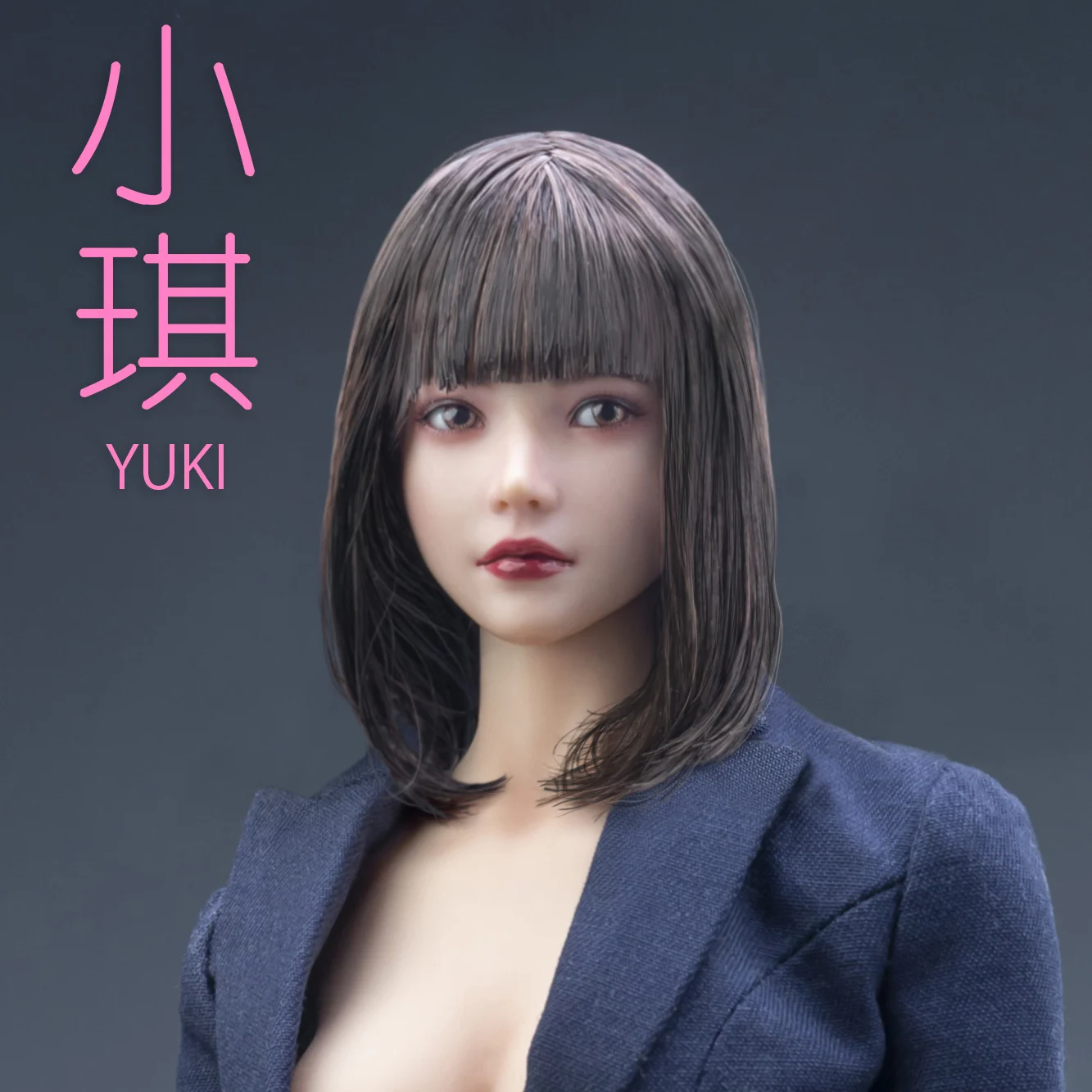 

I8TOYS I8-H003B 1/6 Yuki подвижная голова для глаз, скульптура для пересадки волос, модель для резьбы, подходит для 12 дюймовой экшн-фигурки женщины-солдата