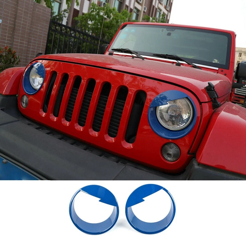 

2 шт., кольца для передней фары Jeep Wrangler JK JKU 2007-2018