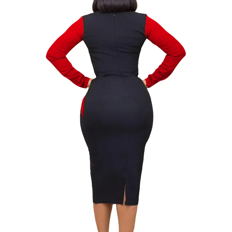 Рисунок 4 - Женское платье-карандаш с круглым вырезом