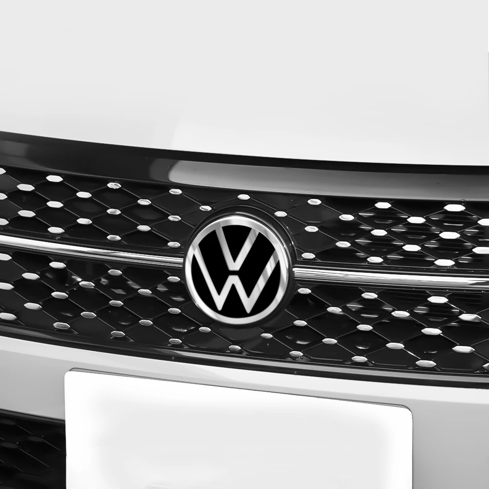 Фото Комплект: Накладка на переднюю решетку и эмблема багажника для Volkswagen VW Golf 8 MK 8 Passat POLO T-ROC Arteon CC №2