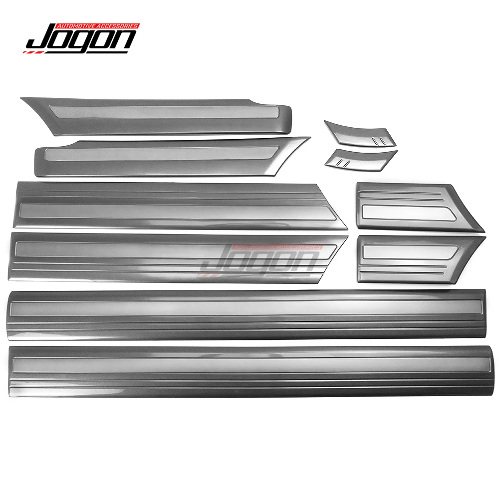 

10 шт., хромированные накладки на боковые и внешние двери автомобиля для Toyota Land Cruiser LC100 1998 1999 2000-2007