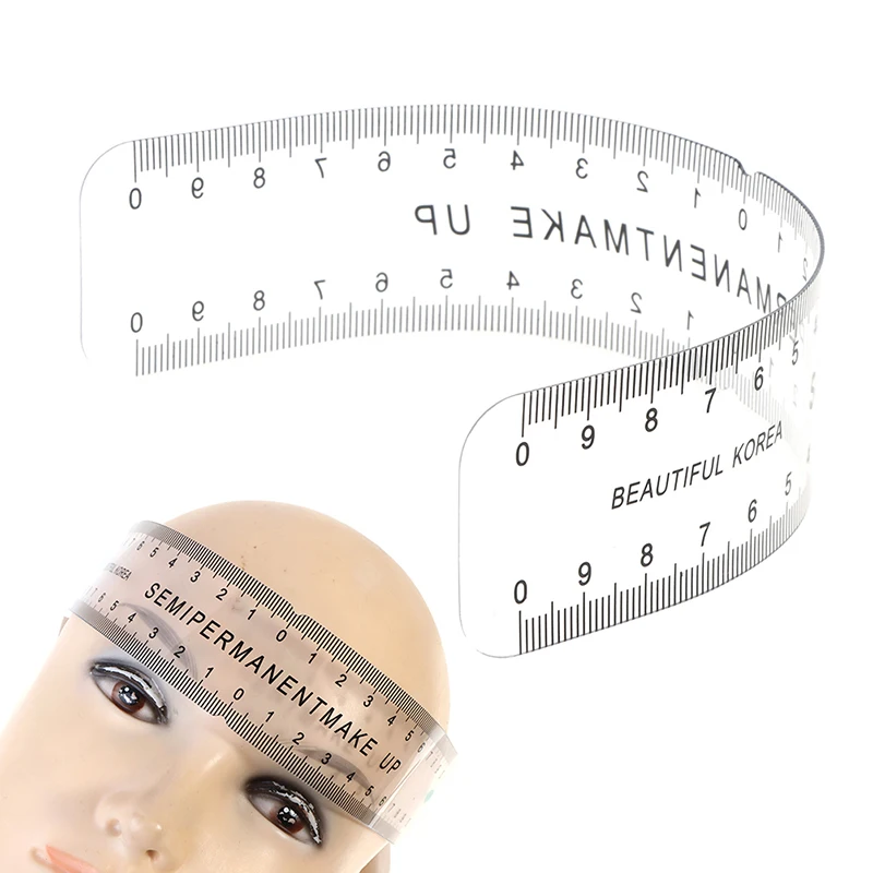 

1PC Universal Brand New Semi Permanent Makeup Guide Ruler Measure Tools Eyebrow Stencil Template Grooming Brow Shaping Styling
