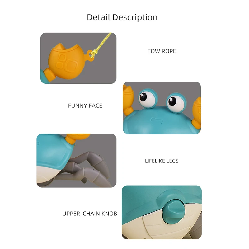 Детская игрушка-краб для ползания обучающая головоломка игрушка раннего