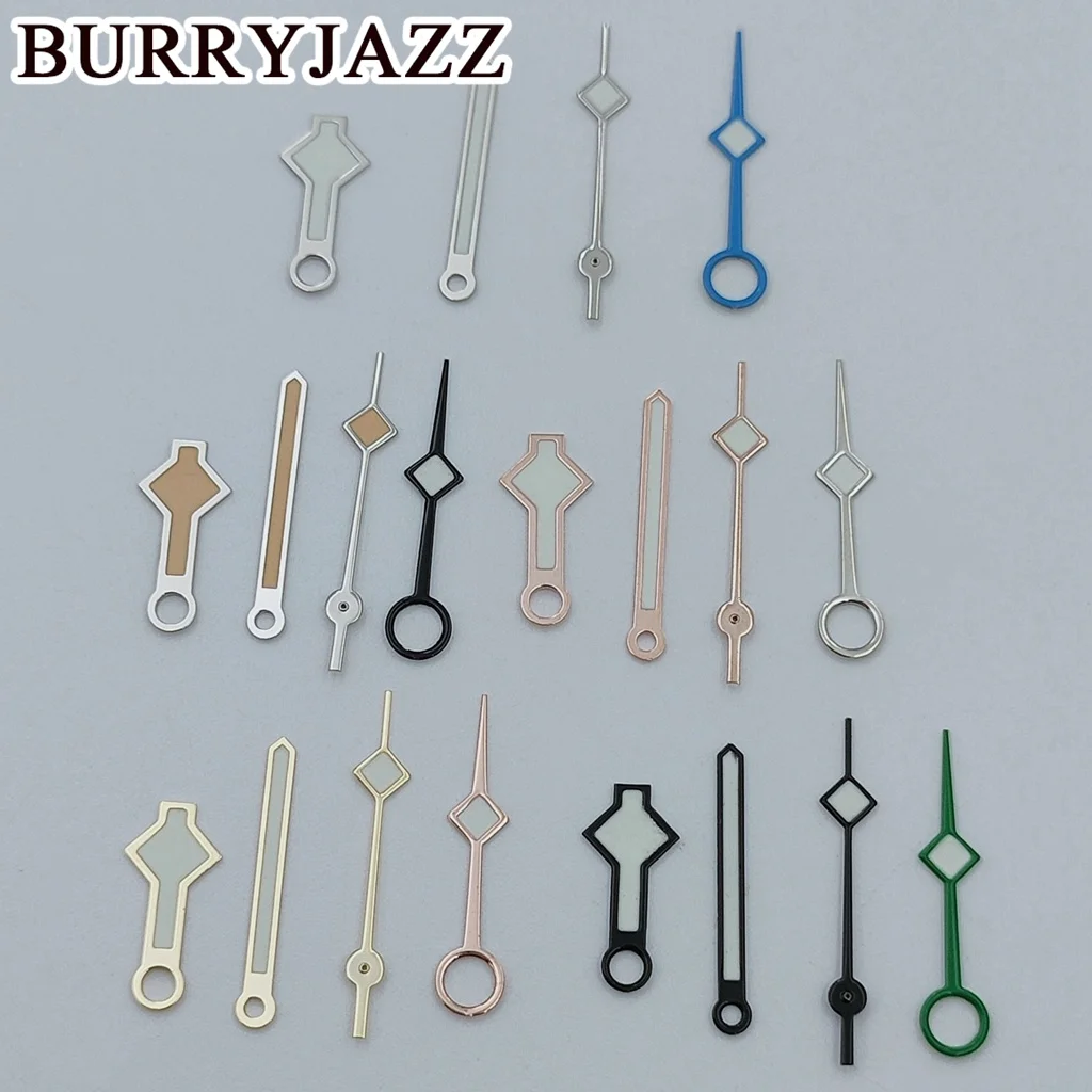 Фото BURRYJAZZ NH34 GMT часы серебряные, черные, золотые, розовые, золотые, зеленые светящиеся стрелки №3