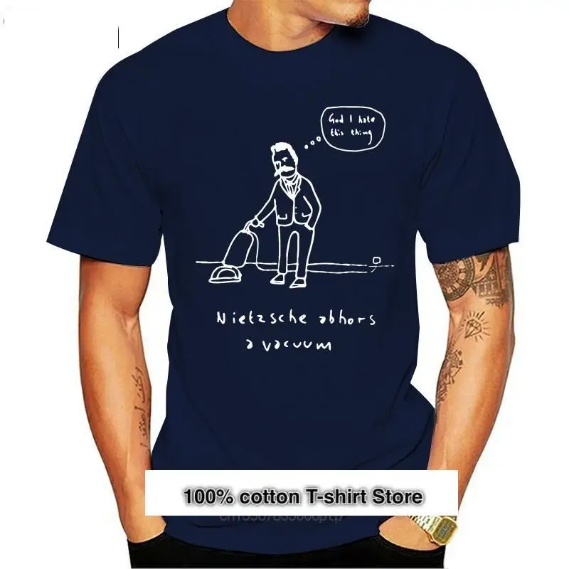 

Nietzsche-Camiseta con estampado de palisandro al vacío para hombre y mujer, ropa para parte superior masculina