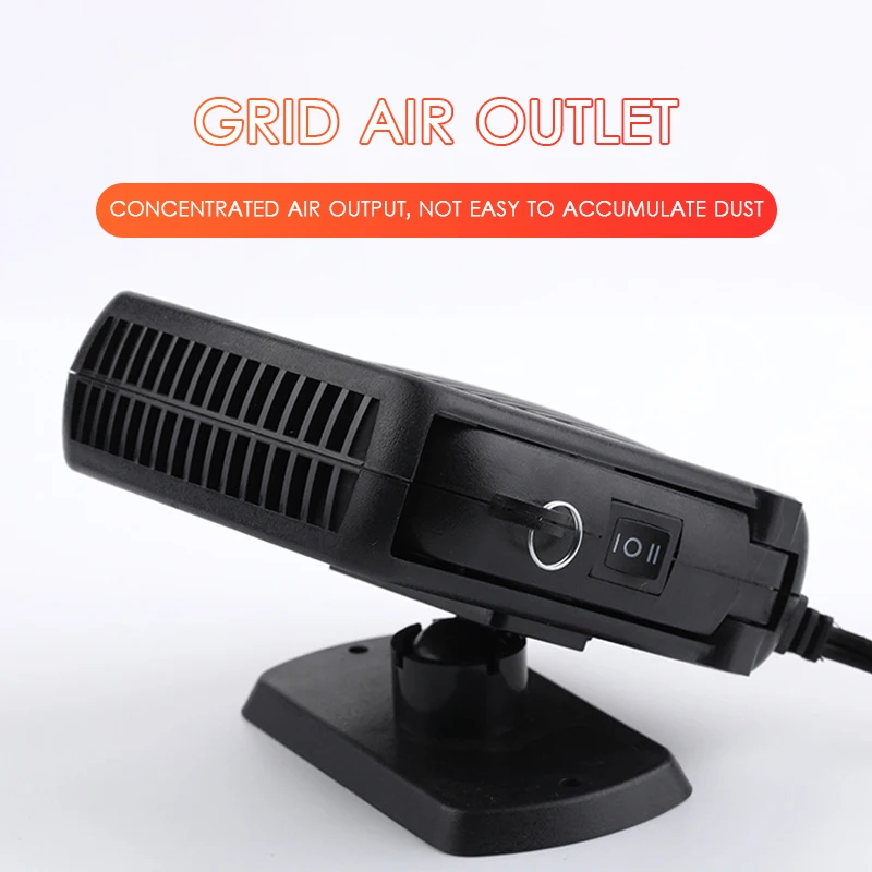 

12 В портативный 4-в-1 автомобильный Охлаждающий/обогреватель для автомобиля, антизапотевающий, вращающийся на 360 градусов автомобильный обо...